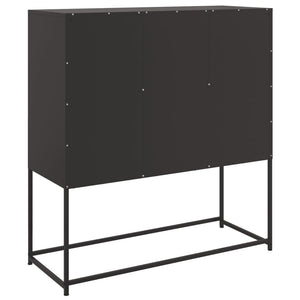Ντουλάπι Μαύρο 100,5x39x107 εκ. Ατσάλινο - Pakobazaar