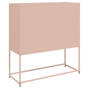 Ντουλάπι Ροζ 100,5x39x107 εκ. Ατσάλινο