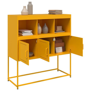 Ντουλάπι Μουσταρδί 100,5x39x107 εκ. από Ατσάλι