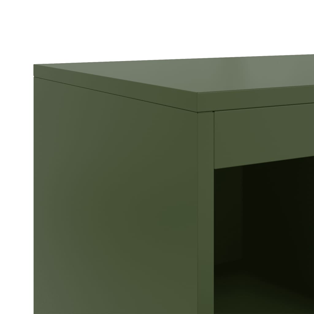 Ντουλάπι Πράσινο Λαδί 100,5x39x107 εκ. από Ατσάλι