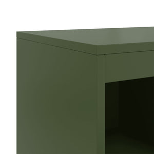 Ντουλάπι Πράσινο Λαδί 100,5x39x107 εκ. από Ατσάλι