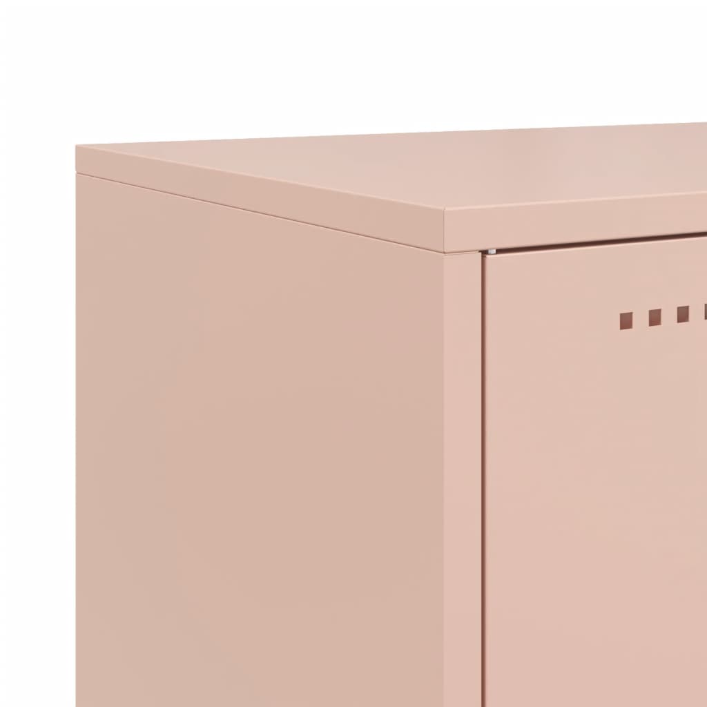 Ντουλάπι Ροζ 100,5x39x107 εκ. Ατσάλινο - Pakobazaar