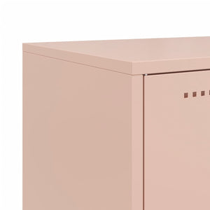 Ντουλάπι Ροζ 100,5x39x107 εκ. Ατσάλινο - Pakobazaar