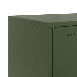 Ντουλάπι Πράσινο Λαδί 100,5x39x107 εκ. από Ατσάλι