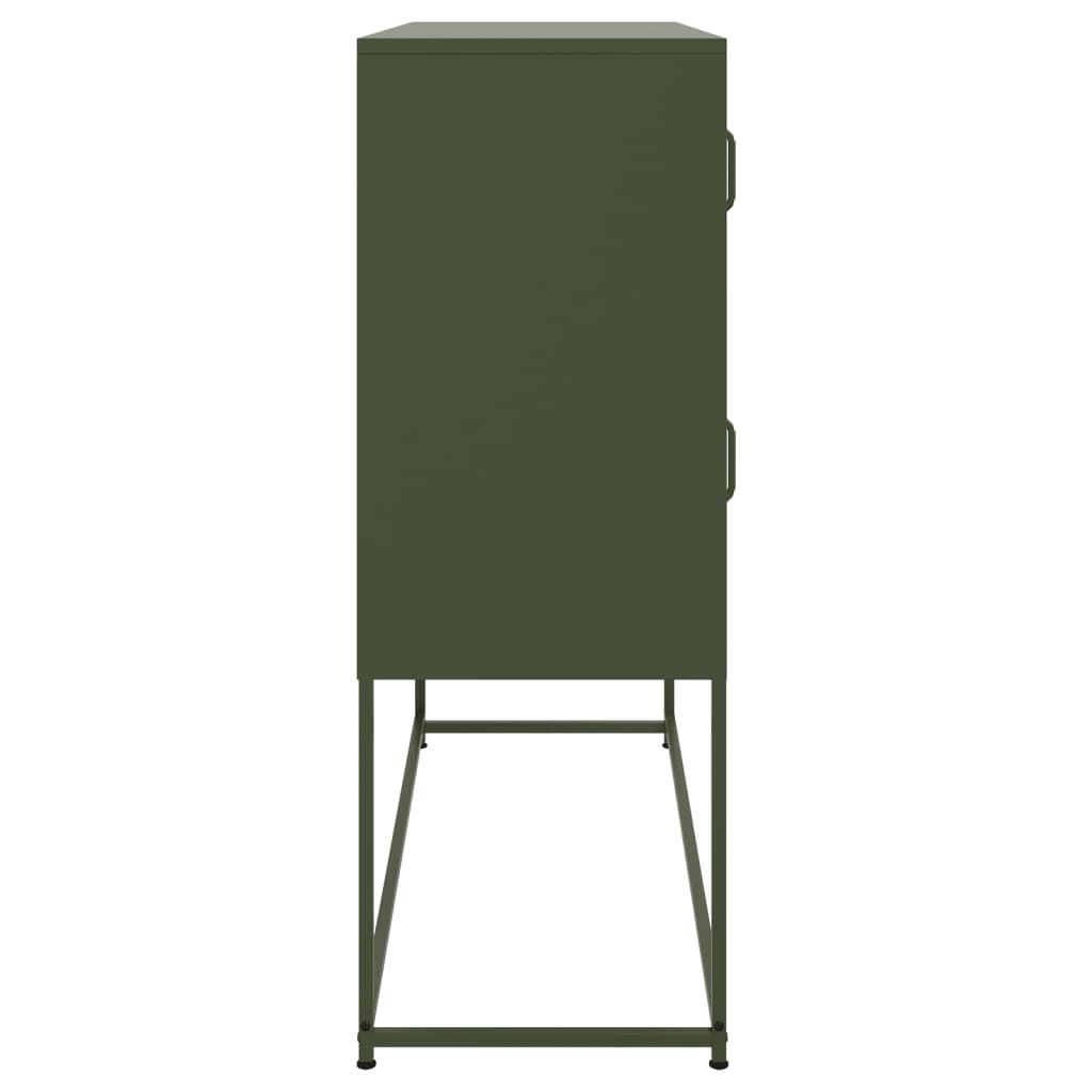 Ντουλάπι Πράσινο Λαδί 100,5x39x107 εκ. από Ατσάλι