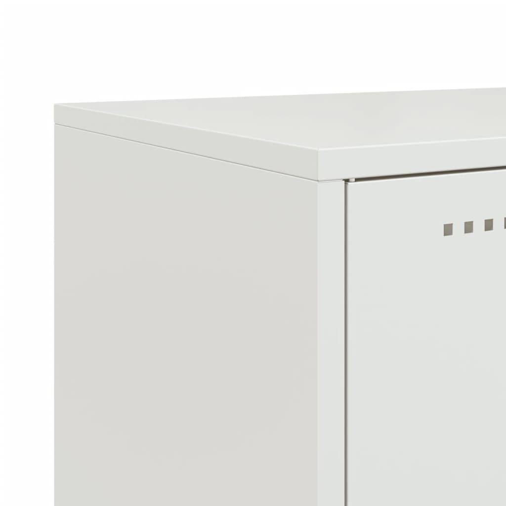 Ντουλάπι Λευκό 100,5x39x107 εκ. Ατσάλινο - Pakobazaar