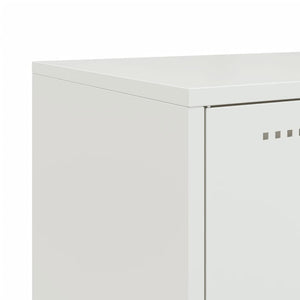 Ντουλάπι Λευκό 100,5x39x107 εκ. Ατσάλινο - Pakobazaar