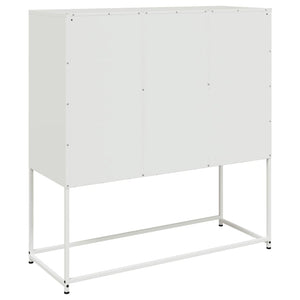 Ντουλάπι Λευκό 100,5x39x107 εκ. Ατσάλινο - Pakobazaar