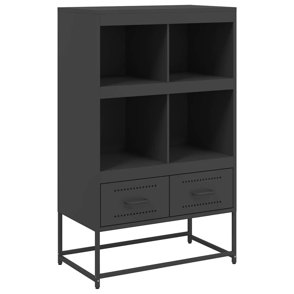 Ντουλάπι Μαύρο 68x39x111,5 εκ. από Χάλυβα - Pakobazaar