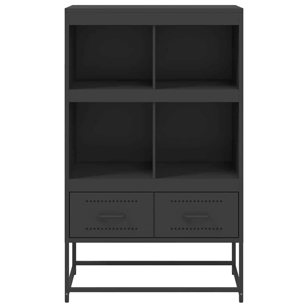Ντουλάπι Μαύρο 68x39x111,5 εκ. από Χάλυβα - Pakobazaar