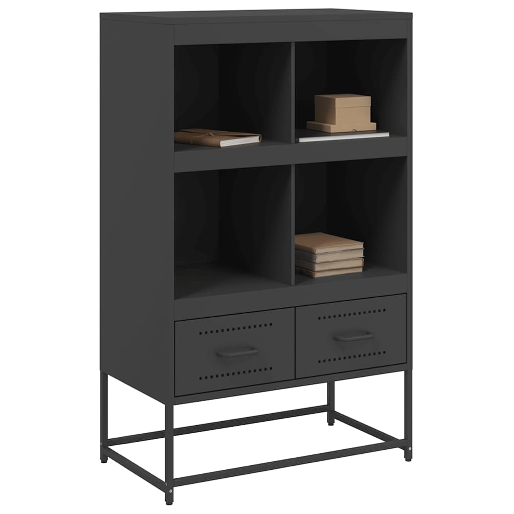 Ντουλάπι Μαύρο 68x39x111,5 εκ. από Χάλυβα - Pakobazaar