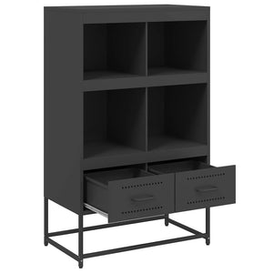 Ντουλάπι Μαύρο 68x39x111,5 εκ. από Χάλυβα - Pakobazaar