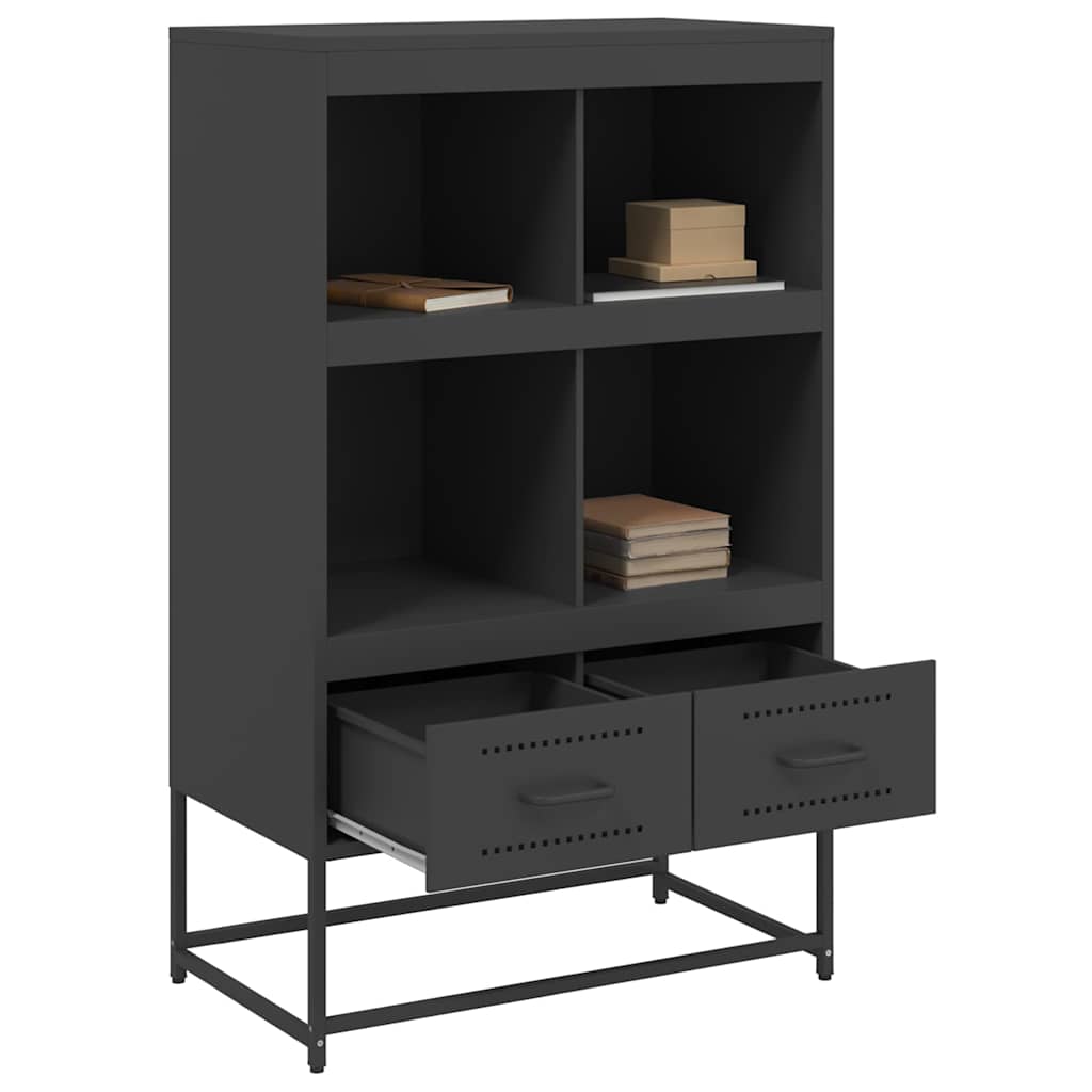 Ντουλάπι Μαύρο 68x39x111,5 εκ. από Χάλυβα - Pakobazaar