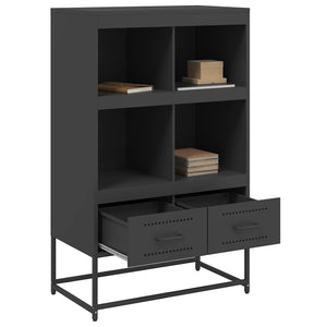 Ντουλάπι Μαύρο 68x39x111,5 εκ. από Χάλυβα - Pakobazaar