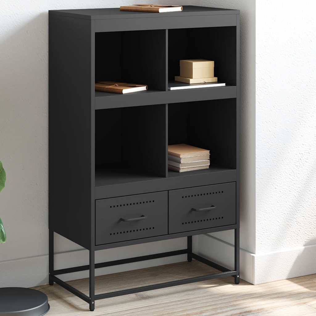 Ντουλάπι Μαύρο 68x39x111,5 εκ. από Χάλυβα - Pakobazaar
