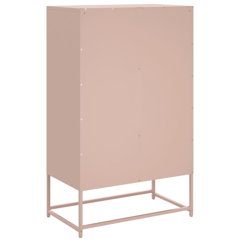 Ντουλάπα Ροζ 68 x 39 x 111,5 εκ. από Χάλυβα