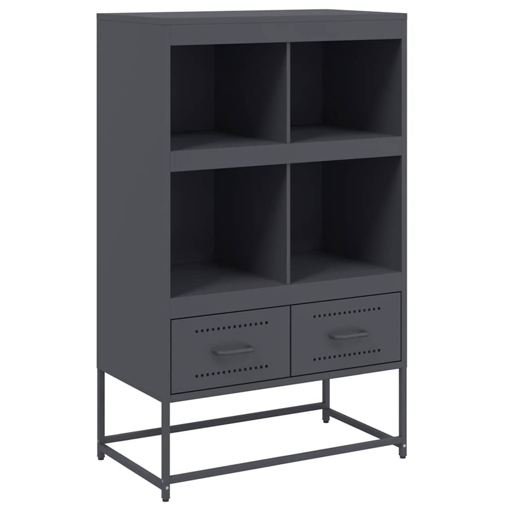 Ντουλάπι Ανθρακί 68x39x111,5 εκ. από Χάλυβα