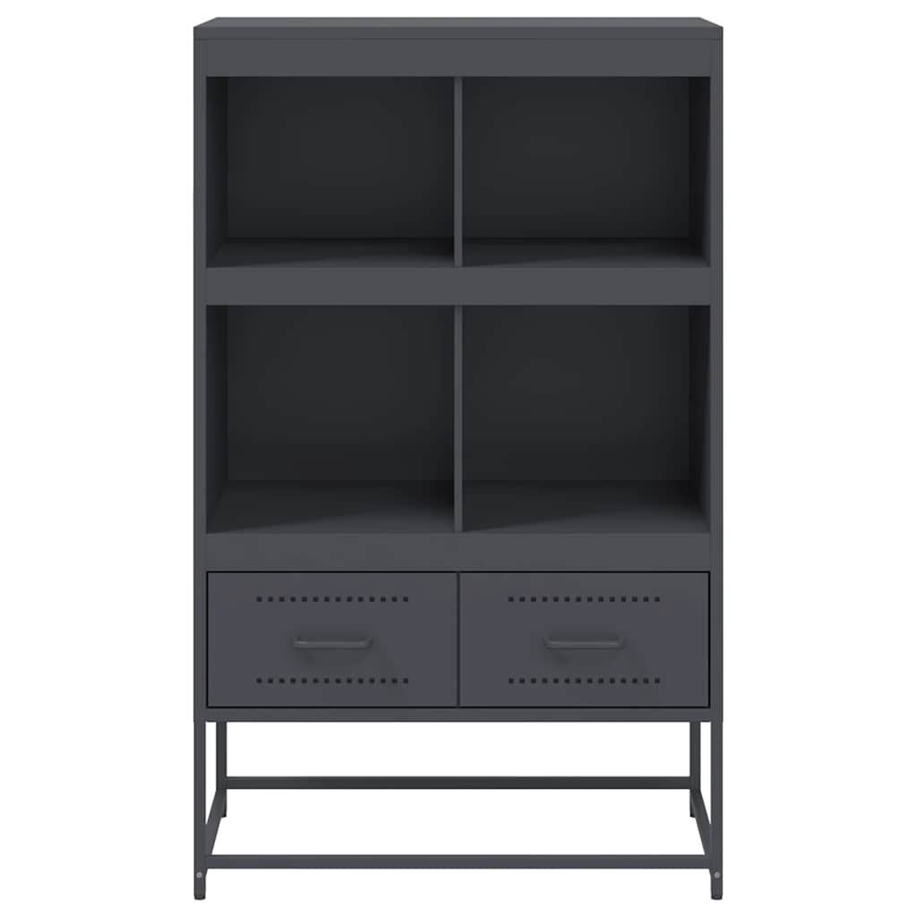 Ντουλάπι Ανθρακί 68x39x111,5 εκ. από Χάλυβα