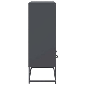 Ντουλάπι Ανθρακί 68x39x111,5 εκ. από Χάλυβα