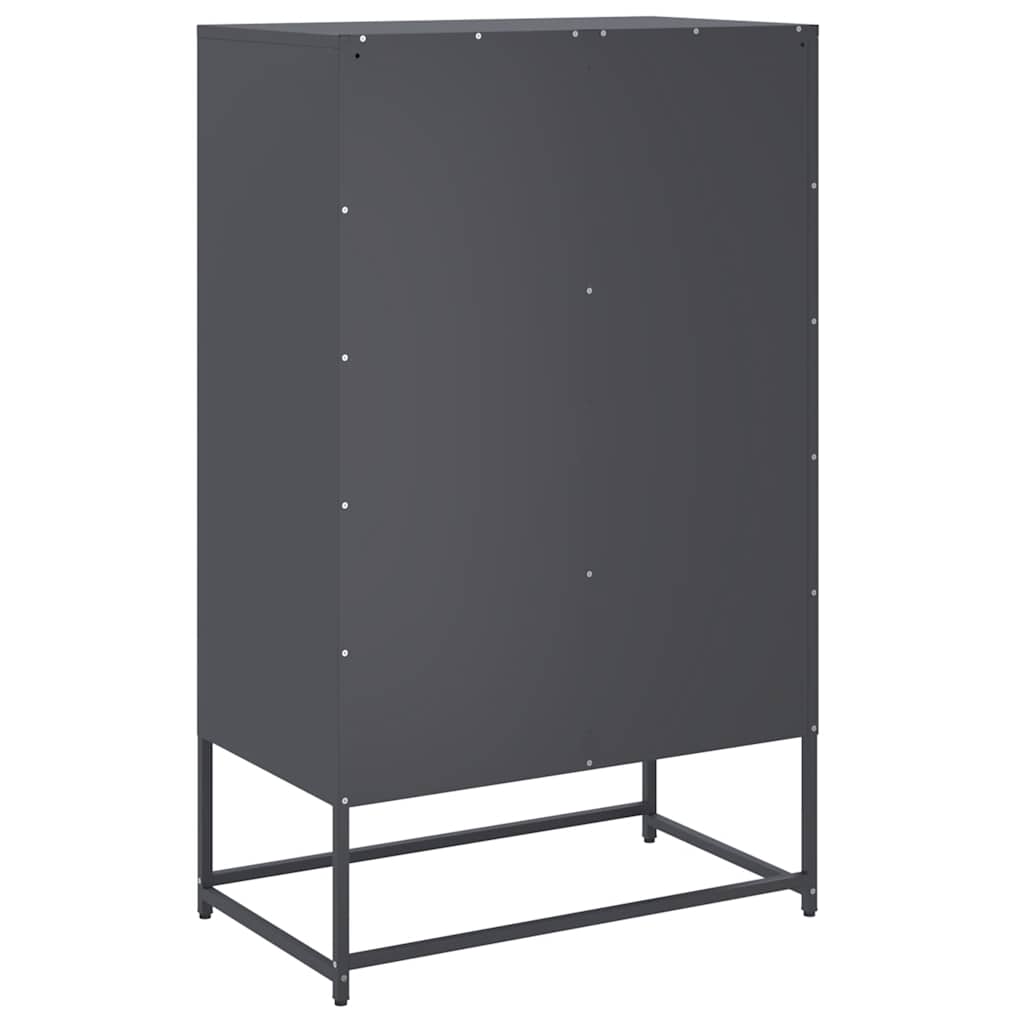Ντουλάπι Ανθρακί 68x39x111,5 εκ. από Χάλυβα