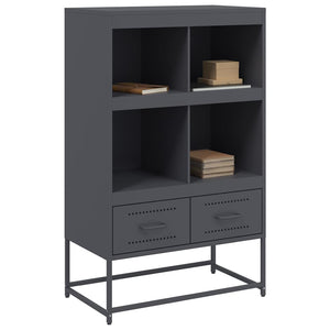 Ντουλάπι Ανθρακί 68x39x111,5 εκ. από Χάλυβα