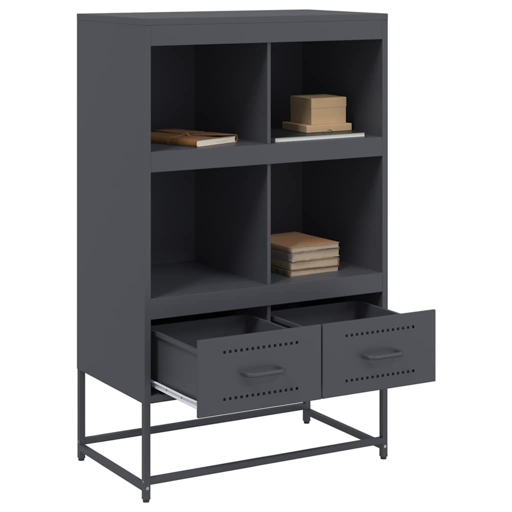 Ντουλάπι Ανθρακί 68x39x111,5 εκ. από Χάλυβα