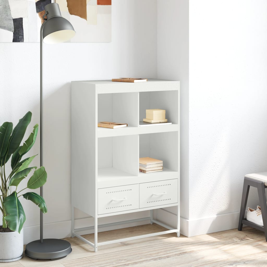 Ντουλάπι Λευκό 68x39x111,5 εκ. από Χάλυβα