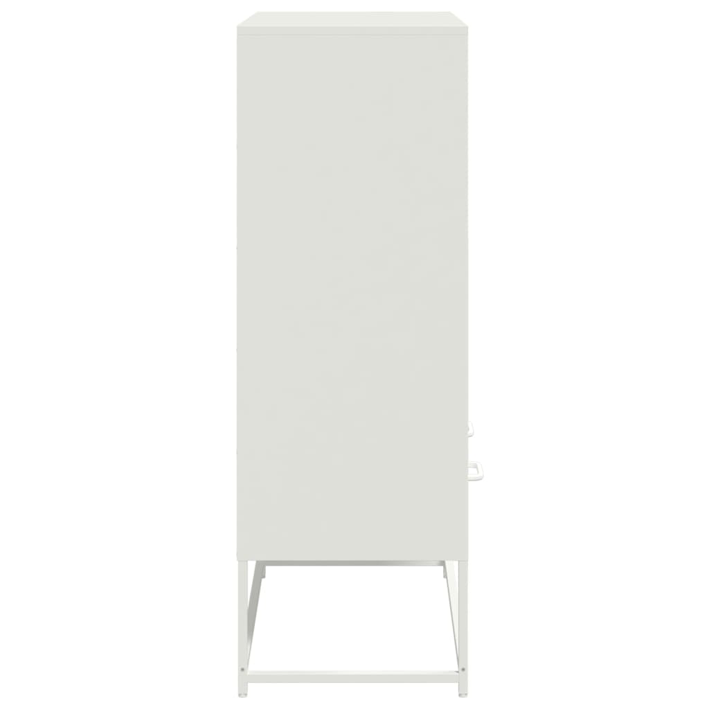 Ντουλάπι Λευκό 68x39x111,5 εκ. από Χάλυβα