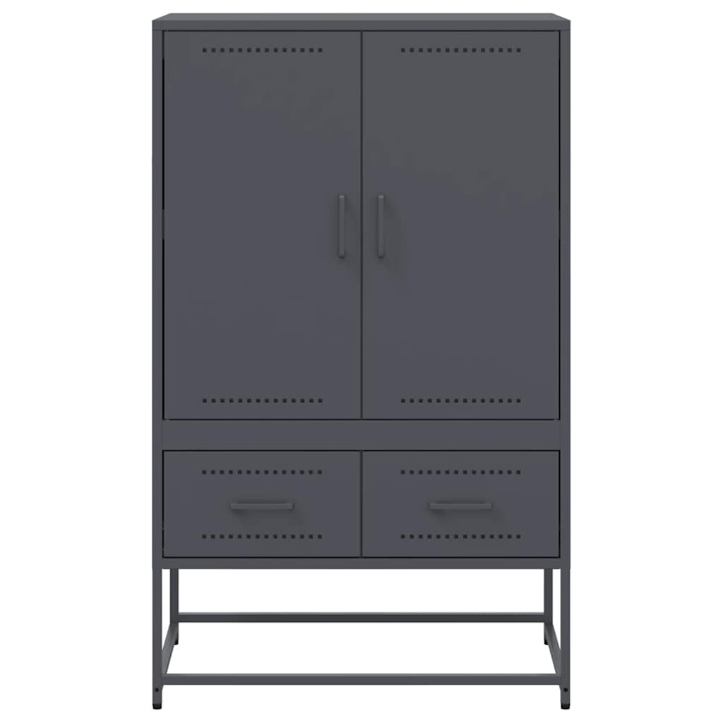 Ντουλάπι Ανθρακί 68x39x111,5 εκ. από Χάλυβα