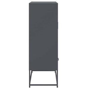 Ντουλάπι Ανθρακί 68x39x111,5 εκ. από Χάλυβα