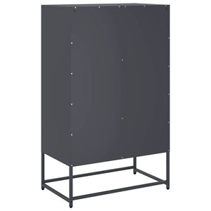 Ντουλάπι Ανθρακί 68x39x111,5 εκ. από Χάλυβα
