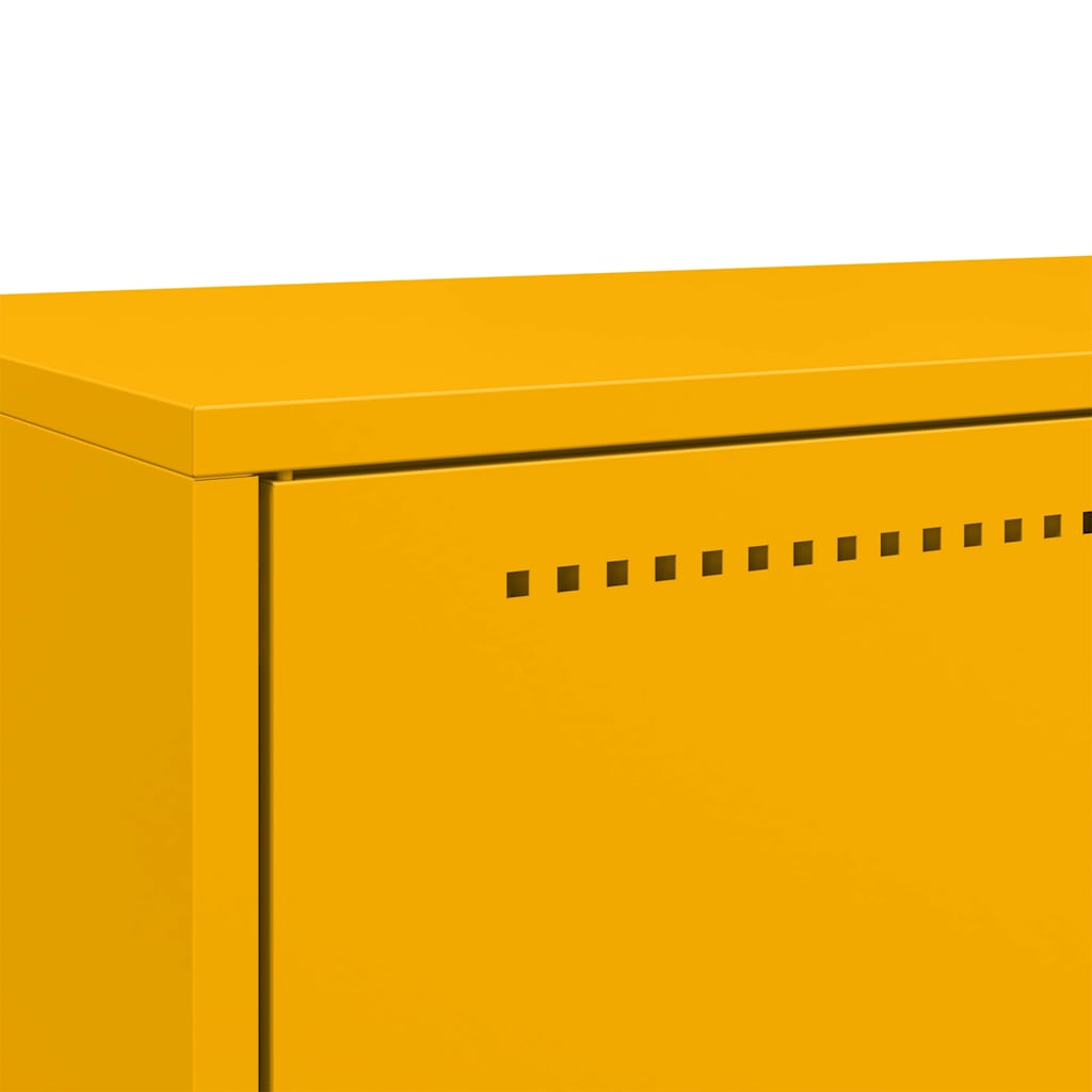 Ντουλάπι Μουσταρδί 68x39x111,5 εκ. από Ατσάλι