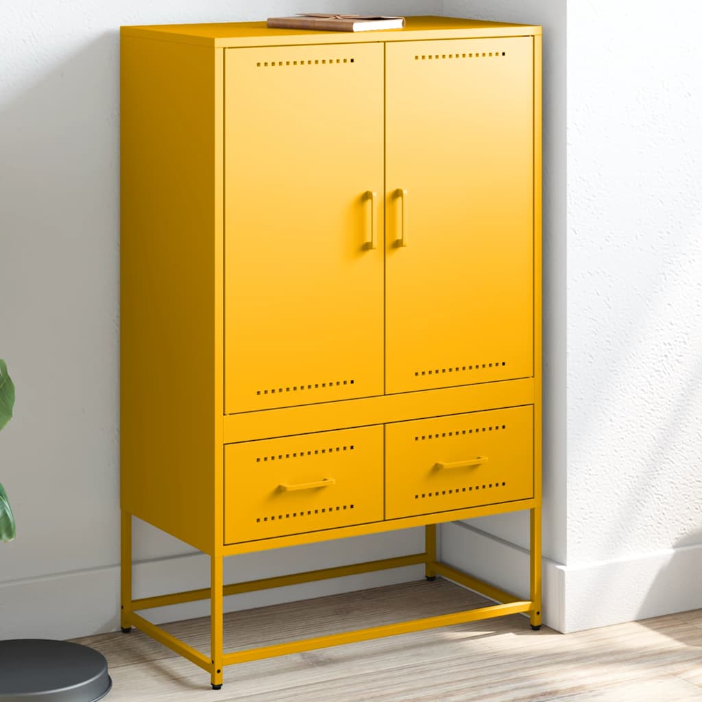 Ντουλάπι Μουσταρδί 68x39x111,5 εκ. από Ατσάλι