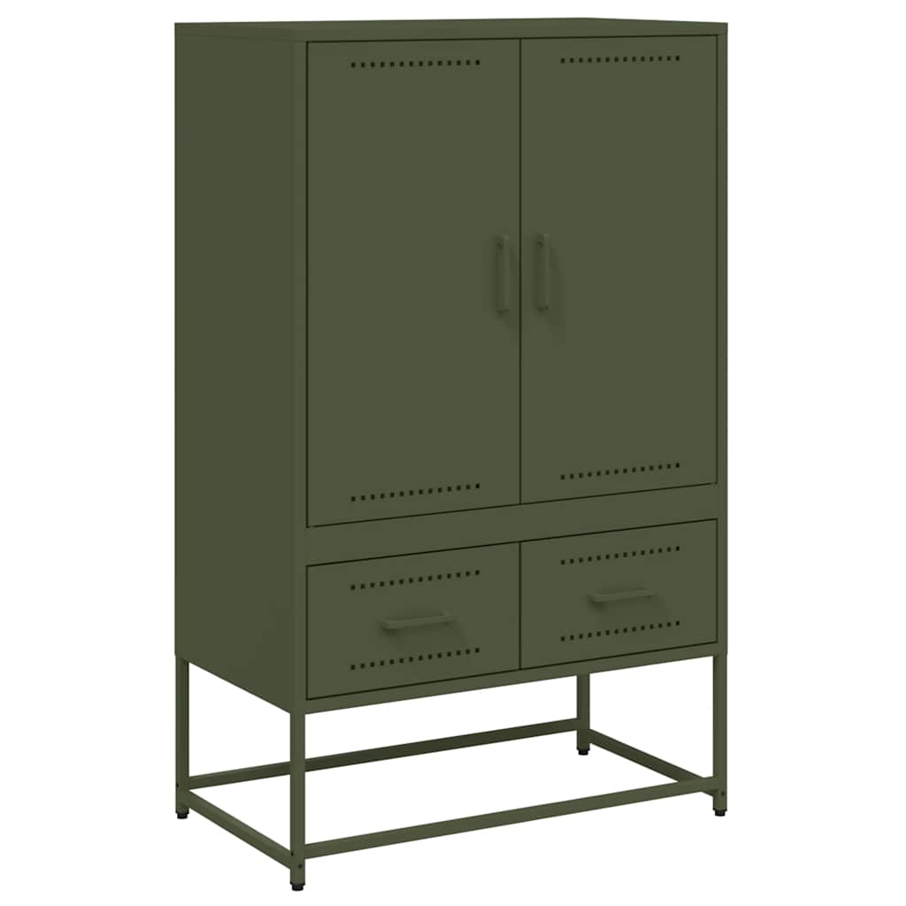 Ντουλάπι Πράσινο Λαδί 68x39x111,5 εκ. από Ατσάλι