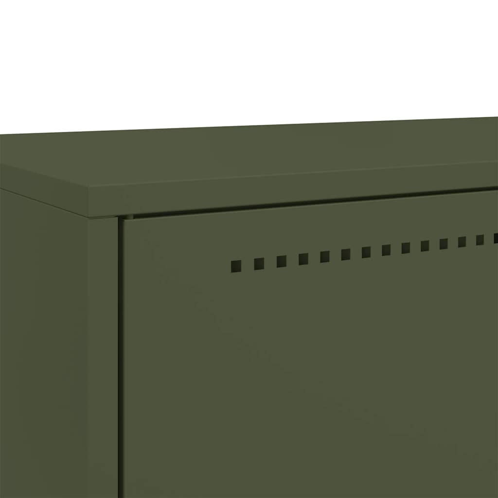 Ντουλάπι Πράσινο Λαδί 68x39x111,5 εκ. από Ατσάλι