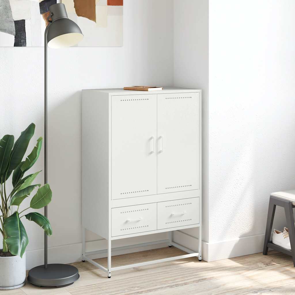 Ντουλάπι Λευκό 68x39x111,5 εκ. από Χάλυβα