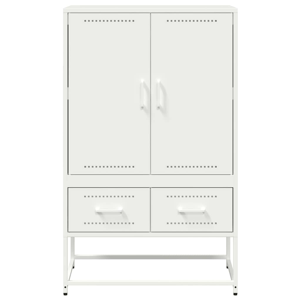 Ντουλάπι Λευκό 68x39x111,5 εκ. από Χάλυβα