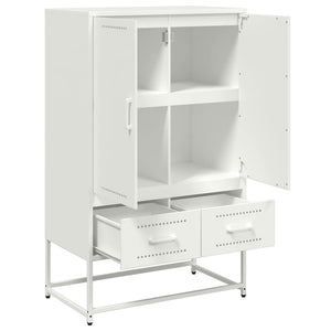 Ντουλάπι Λευκό 68x39x111,5 εκ. από Χάλυβα