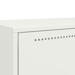 Ντουλάπι Λευκό 68x39x111,5 εκ. από Χάλυβα