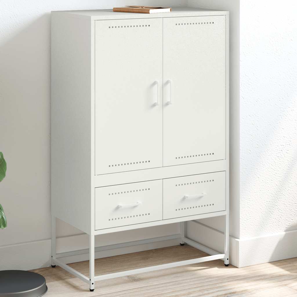 Ντουλάπι Λευκό 68x39x111,5 εκ. από Χάλυβα
