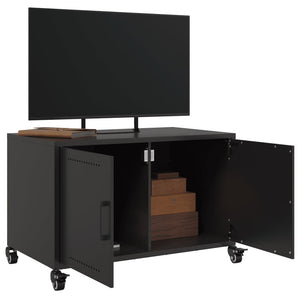 Έπιπλο Τηλεόρασης Μαύρο 68x39x43,5 εκ. Χάλυβας - Pakobazaar