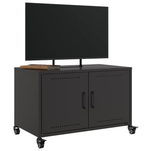 Έπιπλο Τηλεόρασης Μαύρο 68x39x43,5 εκ. Χάλυβας - Pakobazaar