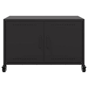 Έπιπλο Τηλεόρασης Μαύρο 68x39x43,5 εκ. Χάλυβας - Pakobazaar
