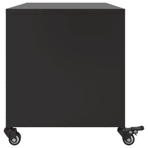 Έπιπλο Τηλεόρασης Μαύρο 68x39x43,5 εκ. Χάλυβας - Pakobazaar