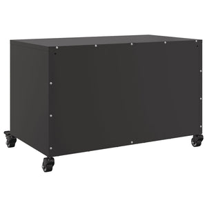 Έπιπλο Τηλεόρασης Μαύρο 68x39x43,5 εκ. Χάλυβας - Pakobazaar