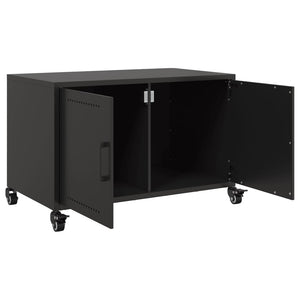 Έπιπλο Τηλεόρασης Μαύρο 68x39x43,5 εκ. Χάλυβας - Pakobazaar