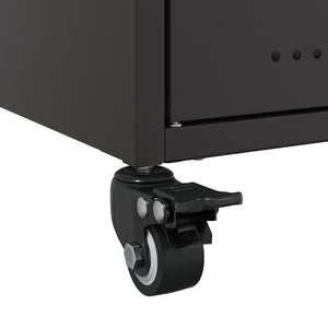 Έπιπλο Τηλεόρασης Μαύρο 68x39x43,5 εκ. Χάλυβας - Pakobazaar