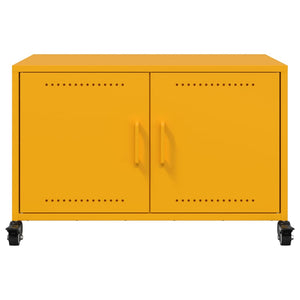Έπιπλο Τηλεόρασης Μουσταρδί Κίτρινο 68x39x43,5 εκ. από Ατσάλι