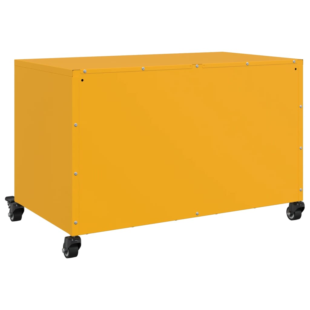 Έπιπλο Τηλεόρασης Μουσταρδί Κίτρινο 68x39x43,5 εκ. από Ατσάλι