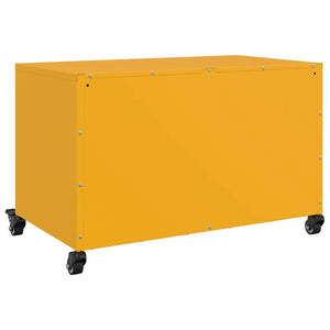 Έπιπλο Τηλεόρασης Μουσταρδί Κίτρινο 68x39x43,5 εκ. από Ατσάλι
